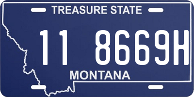 MT license plate 118669H