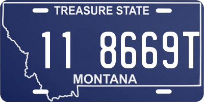MT license plate 118669T