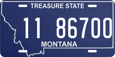 MT license plate 118670O