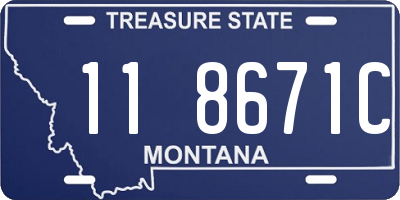 MT license plate 118671C