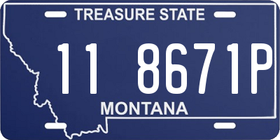 MT license plate 118671P