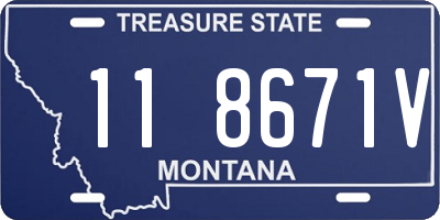 MT license plate 118671V