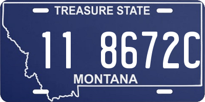 MT license plate 118672C