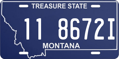 MT license plate 118672I