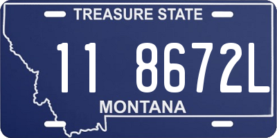 MT license plate 118672L