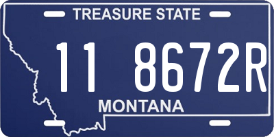 MT license plate 118672R