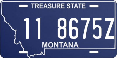 MT license plate 118675Z