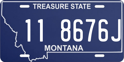 MT license plate 118676J