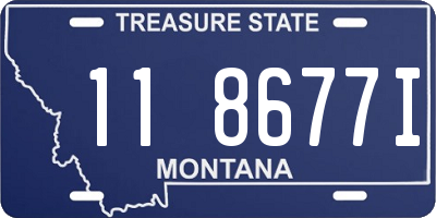 MT license plate 118677I