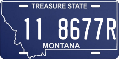 MT license plate 118677R