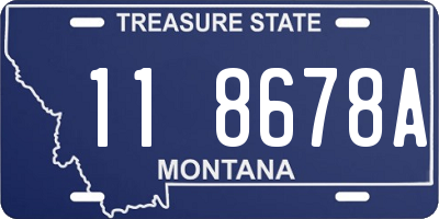MT license plate 118678A