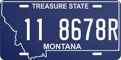 MT license plate 118678R