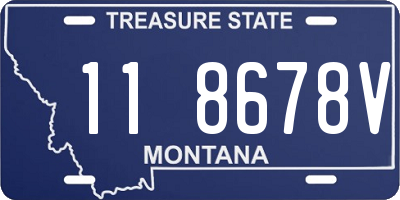 MT license plate 118678V