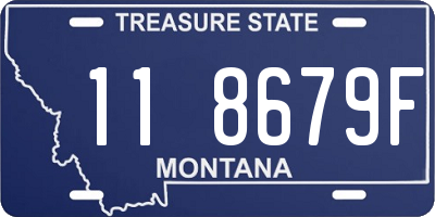 MT license plate 118679F