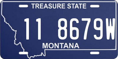 MT license plate 118679W