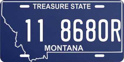 MT license plate 118680R
