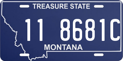 MT license plate 118681C