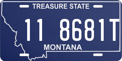 MT license plate 118681T