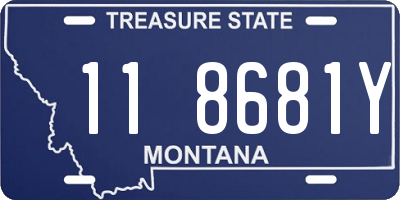 MT license plate 118681Y