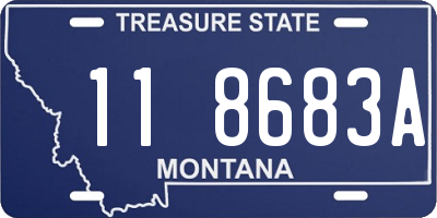 MT license plate 118683A