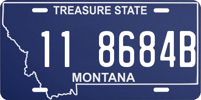 MT license plate 118684B
