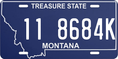 MT license plate 118684K