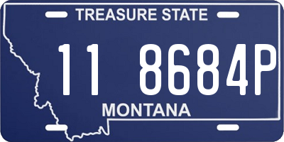 MT license plate 118684P