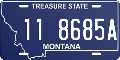 MT license plate 118685A