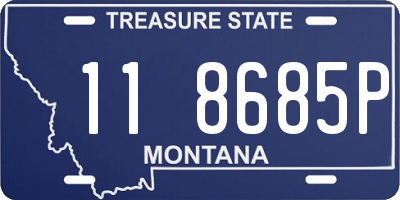 MT license plate 118685P