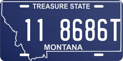 MT license plate 118686T
