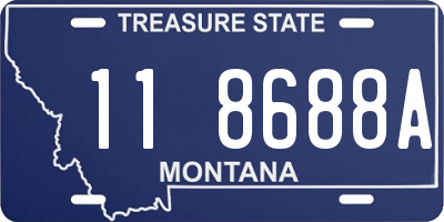 MT license plate 118688A