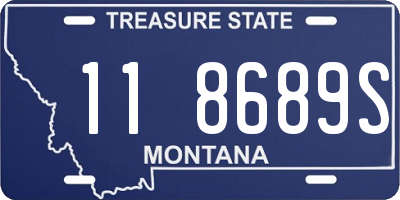 MT license plate 118689S