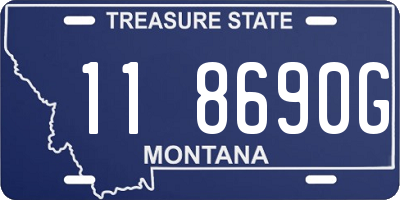 MT license plate 118690G