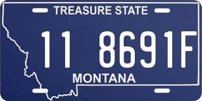 MT license plate 118691F
