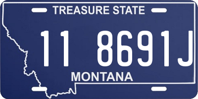MT license plate 118691J