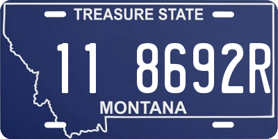 MT license plate 118692R