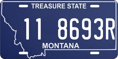 MT license plate 118693R