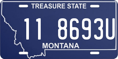 MT license plate 118693U