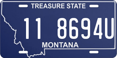 MT license plate 118694U