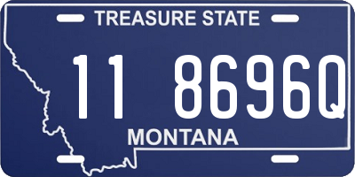 MT license plate 118696Q