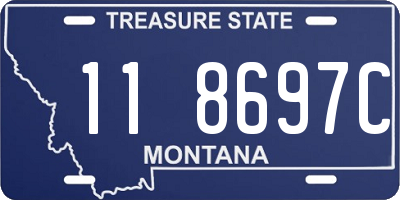 MT license plate 118697C