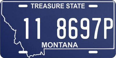 MT license plate 118697P