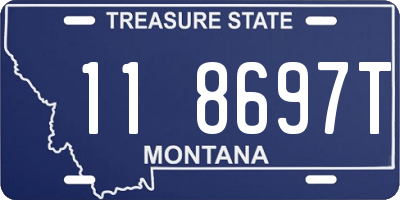 MT license plate 118697T