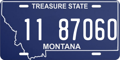 MT license plate 118706O