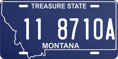 MT license plate 118710A