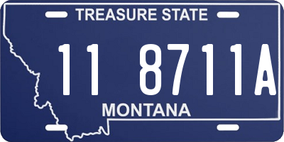 MT license plate 118711A