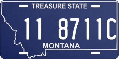 MT license plate 118711C