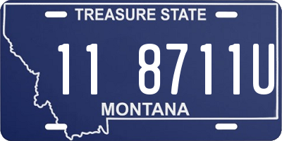 MT license plate 118711U