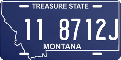 MT license plate 118712J