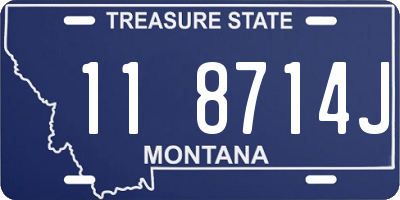 MT license plate 118714J